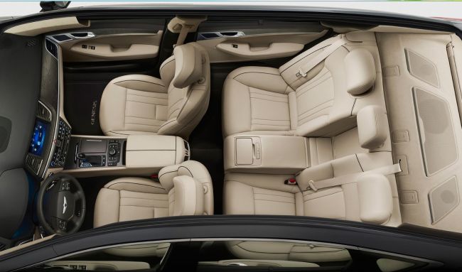 2015 Hyundai Genesis Interior Roof View