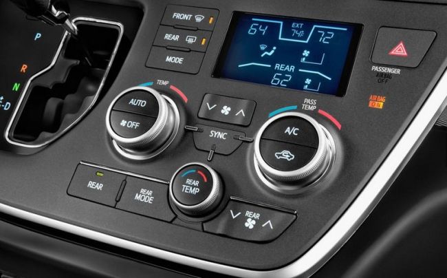 2015 Toyota Sienna Control Panel