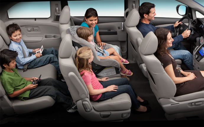 2015 Honda Odyssey interior - 8 seats