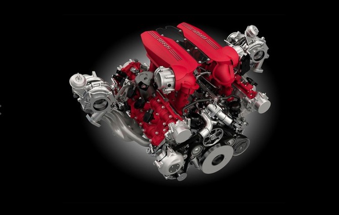 2016 Ferrari 488 Spider Engine