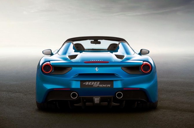 2016 Ferrari 488 Spider Rear View