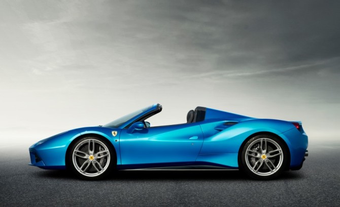 2016 Ferrari 488 Spider Side View